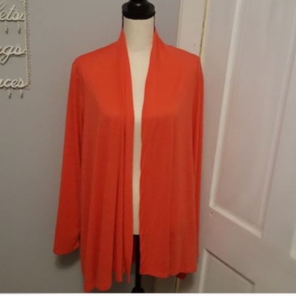 ❤️❤️ Gibson Ribbed Cardigan Size L Orange❤️❤️X-LARGE